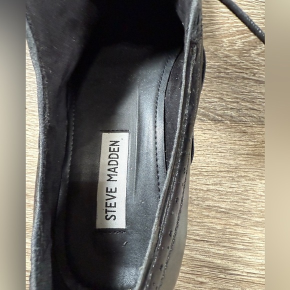 Steve Madden Shoes Mens sz:8M Black Leather Oxford Tie Classic Officecore Formal - Picture 10 of 10